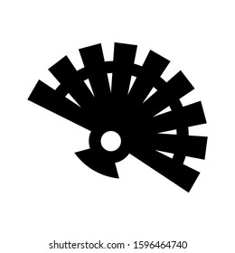 Chinese fan icon isolated sign symbol vector illustration - high quality black style vector icons
