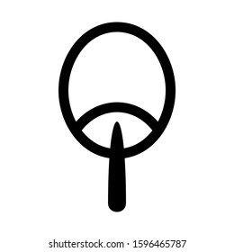 Chinese fan icon isolated sign symbol vector illustration - high quality black style vector icons
