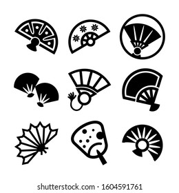 Chinese fan icon isolated sign symbol vector illustration - Collection of high quality black style vector icons
