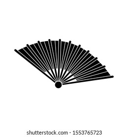 Chinese fan. Paper fan. asian culture. icon
