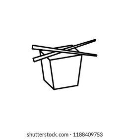 Chinese fast food icon. Element of fast food for mobile concept and web apps icon. Thin line icon for website design and development, app development