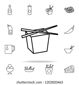 Chinese fast food icon. Fast food icons universal set for web and mobile