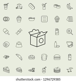 Chinese fast food icon. Fast food icons universal set for web and mobile
