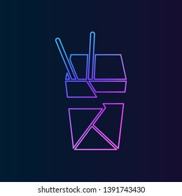 chinese fast food nolan icon. Simple thin line, outline vector of Fast food icons for UI and UX, website or mobile application