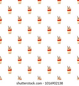 Chinese fast food pattern seamless in flat style for any design