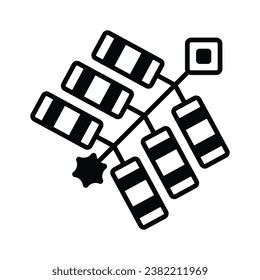 Chinese firecracker vector icon in trendy style, ready to use vector