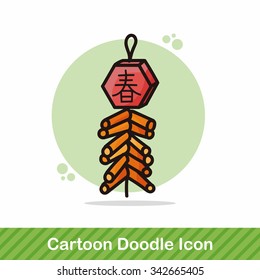 Chinese firecrackers doodle