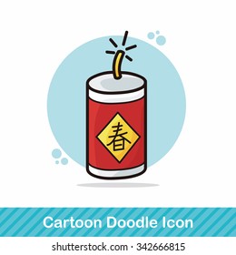 Chinese firecrackers doodle