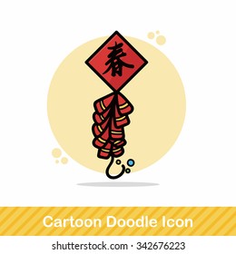 Chinese firecrackers doodle