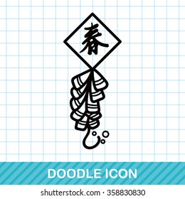Chinese firecrackers doodle
