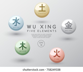 Chinese Five Elements : Vector Illustration