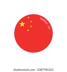 Diseño vector de iconos de la bandera china.