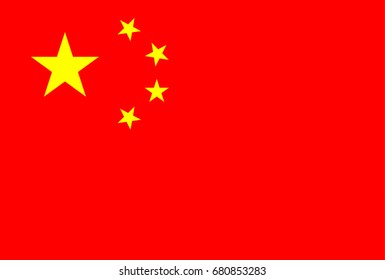 Chinese flag vector