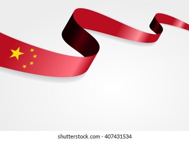 Abstrakter Hintergrund der chinesischen Flagge. Vektorillustration.