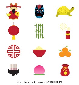 chinese flat icons