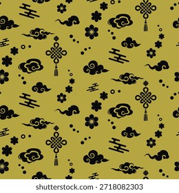 Chinese floral all-over seamless pattern for textile printing and fabric manufacturing. Ideal for garment production, fashion fabrics, decorative textiles, and industrial surface design.