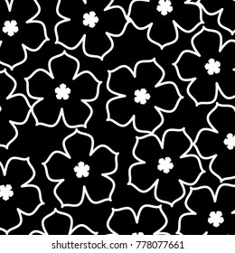 chinese flower sakura decoration seamless pattern