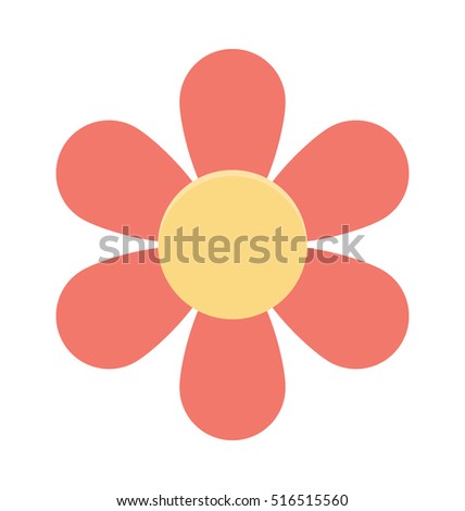 Chinese Flower Vector Icon 


