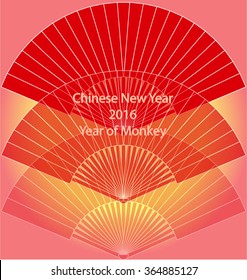 Chinese folding fan Chinese New Year2016