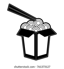Chinese food with chopstick