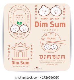 Chinese Food Dimsum Logo Design  Cute Design Food Logo, MODERN FOOD LOGO 