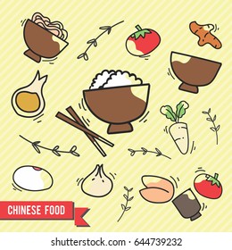 chinese food doodle