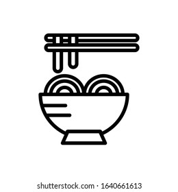 Chinese food with icon vector