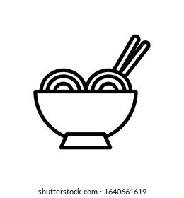 Chinese food with icon vector
