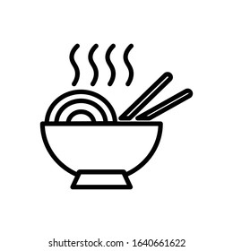 Chinese food with icon vector