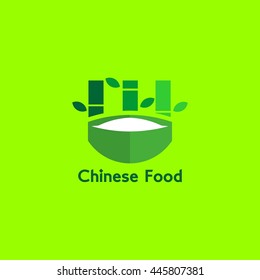 Chinese food Restaurant Vector Design Logo Template. Flat Style