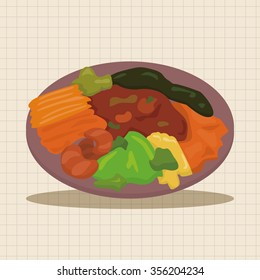 chinese food theme elements