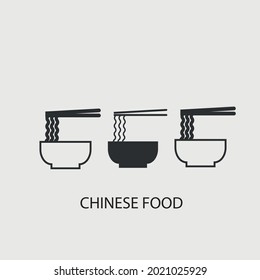 Chinese food vector icon illustration sign for web and design