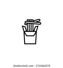 Chinesische Vektorillustration Symbol auf linearem Hintergrund, Kontursymbol einzeln auf weißem Hintergrund