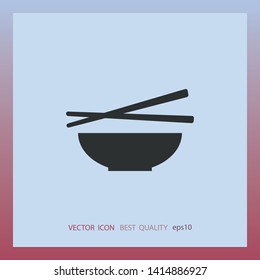 chinese food vector icon, web design element