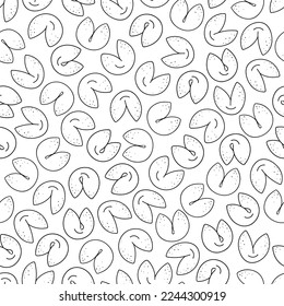 Chinese fortune cookies seamless pattern