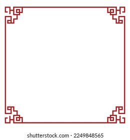 Chinese frame border art china style.