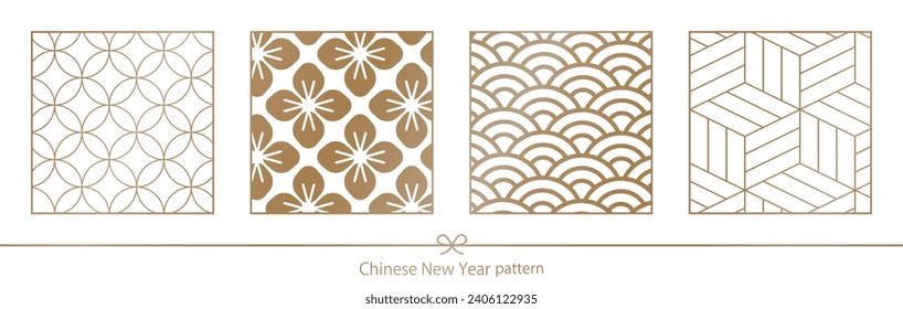 Chinese frame. Decorative design inspired by Chinese New Year