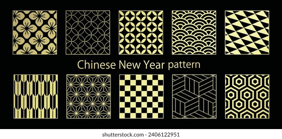 Chinese frame. Decorative design inspired by Chinese New Year
