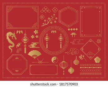 Chinese frame decorative frame material
