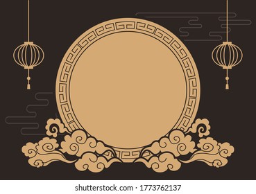 Regla decorativa del marco decorativo chino