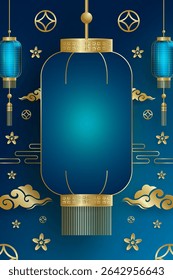 Quadro chinês com elementos asiáticos orientais no fundo de cor, para cartão de convite de casamento, feliz ano novo, aniversário feliz, dia dos namorados, cartões de saudação, cartaz ou banner web