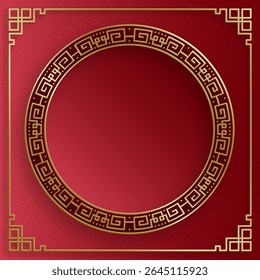 Quadro chinês com elementos asiáticos orientais no fundo de cor, para cartão de convite de casamento, feliz ano novo, aniversário feliz, dia dos namorados, cartões de saudação, cartaz ou banner web