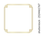 chinese frame square line, certificate frame, antique china border gold frame, chinese new year frame outline