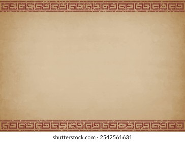 Fundo moldado chinês no estilo de papel velho, grunge, vintage
