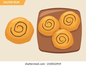 Chinese fried food salted bun. Traditional snack found in Malaysia and Singapore