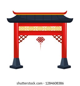 chinese gate and pendant