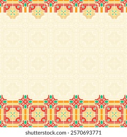 Chinese Geometric Ornament and Pattern for Frame Design
