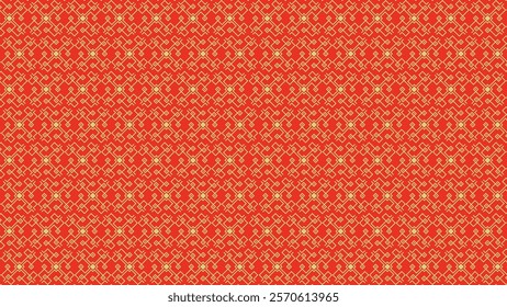 Chinese geometric pattern texture against red background for Chinese New Year