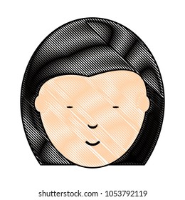 chinese girl face icon