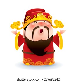 god of fortune clipart fish